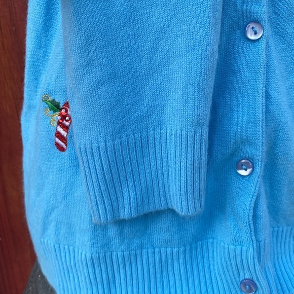 Wish For Joy Women’s Christmas Button Down Sweater Size L (14-16) - Picture 5 of 7
